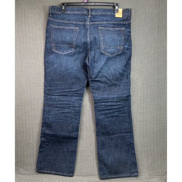 Indigo & Chino Mens Size 40x32 Blue Relaxed Fit Jeans Dark Wash Denim - Picture 2 of 11